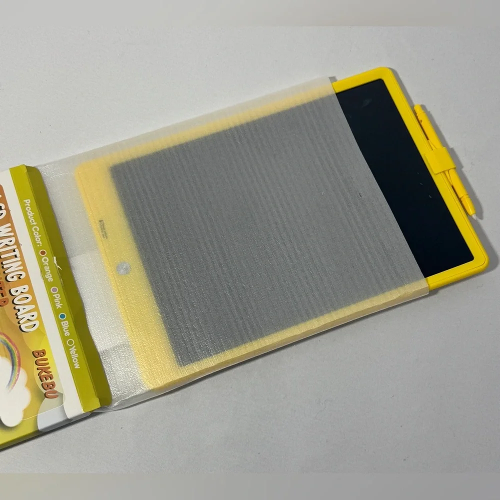 LCD Writing Drawing Tablet 12.5” Doodle Board Pad Toy Colorful Yellow NEW in Box